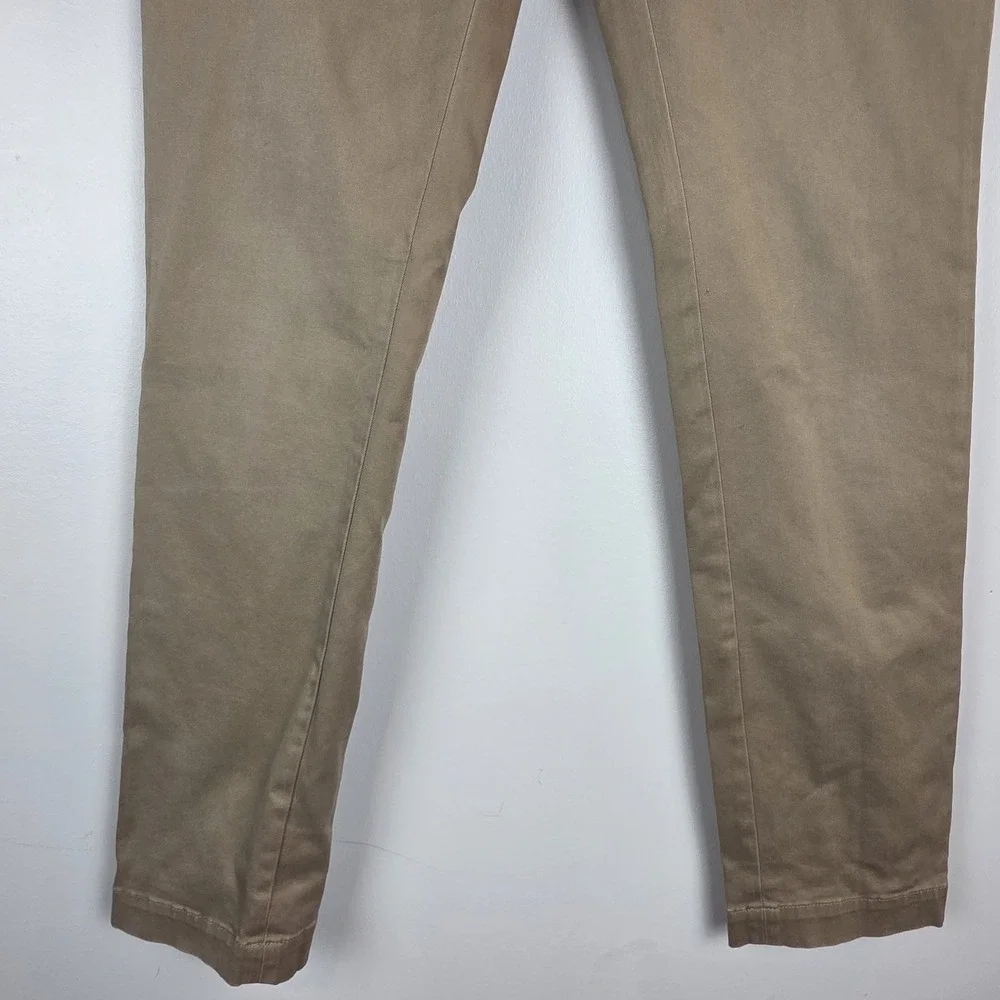 Banana Republic 30x32 Khaki Fulton‎ Skinny Rapid Movement Chino Mens Pants.C135